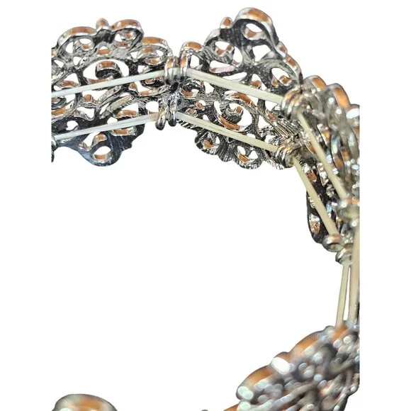 Silver Filigree Stretch Bracelet - Picture 3 of 5